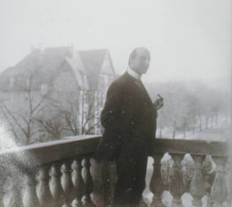 Ο Κωνσταντίνος Καραθεοδωρή στο σπίτι του στο Γκέτιγκεν.