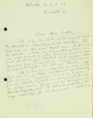 Αλληλογραφία Κωνσταντίνου Καραθεοδωρή με τον Άλμπερτ Αϊνστάιν.