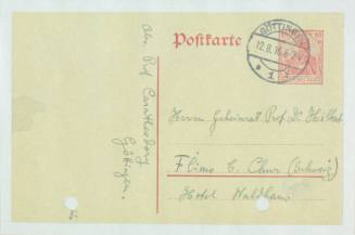 Χειρόγραφη επιστολή του Κωνσταντίνου Καραθεοδωρή προς το Ντέβιντ Χίλμπερτ.