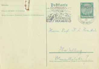 Χειρόγραφη επιστολή του Κωνσταντίνου Καραθεοδωρή προς τον Άρθουρ Ρόζενταλ.