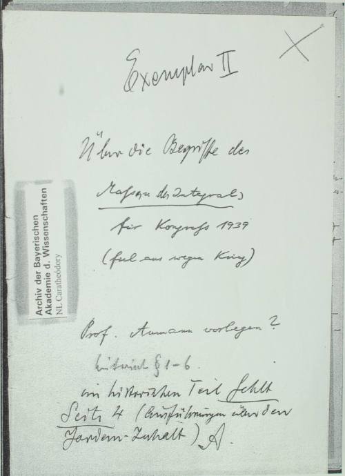 Μελέτη για το μέτρο των ολοκληρωμάτων.